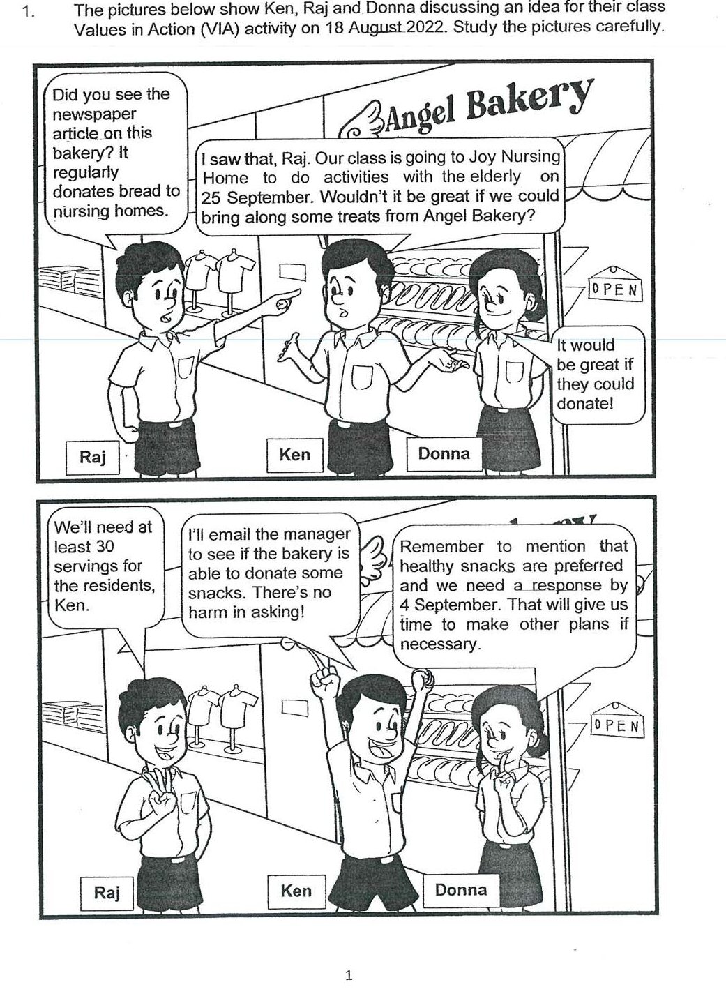 Diagram for question 1