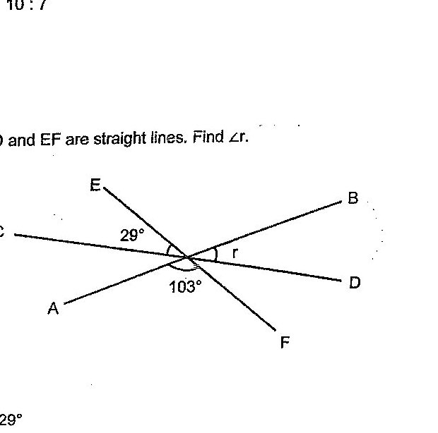 A geometric figure showing a square ABCD with side length 24 cm positioned on top of a rectangle AEFG with width 24 cm and length GF = 30 cm. Point E lies on side BC of the square, and point D lies on side FG of the rectangle. The figure shows how the square and rectangle overlap/connect.