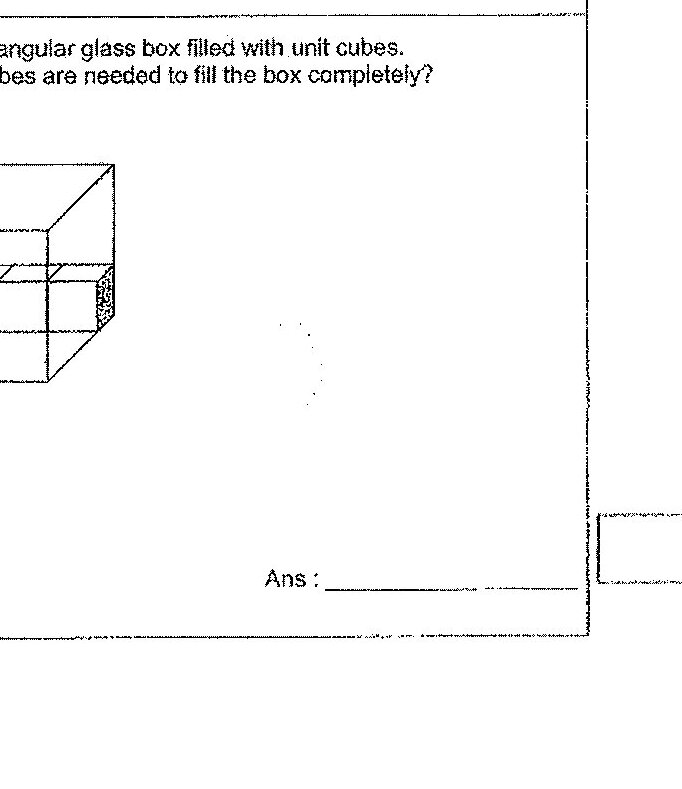 A cuboid with dimensions 3 units (length), 2 units (width), and 2 units (height) is shown in isometric view on the left. An isometric grid with dots is provided on the right for drawing the cuboid.