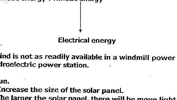 A diagram showing a hydro-electric plant with labeled components: Sluice Gates, Barrago, and Estuary Floor. Below it is an energy conversion flow diagram with three boxes labeled 'water in basin', 'turbine', and 'Generator' connected by arrows showing the energy flow path.