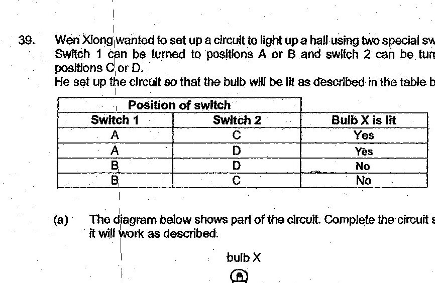 Diagram for question 39b