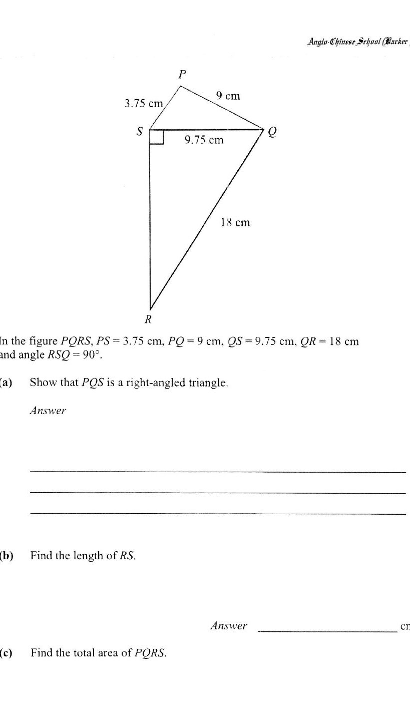 Diagram for question 7