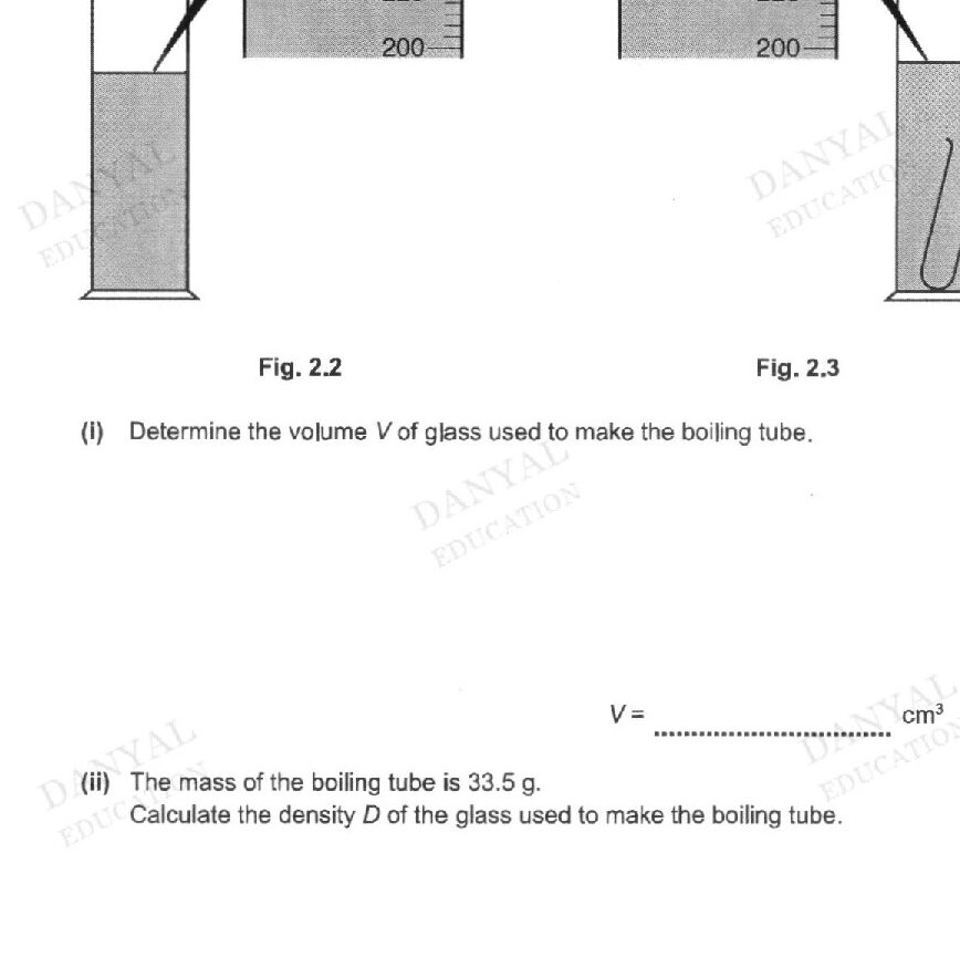 Same grid as described above. Students are required to draw a best-fit line through the four remaining points and extend it until it crosses the existing line.
