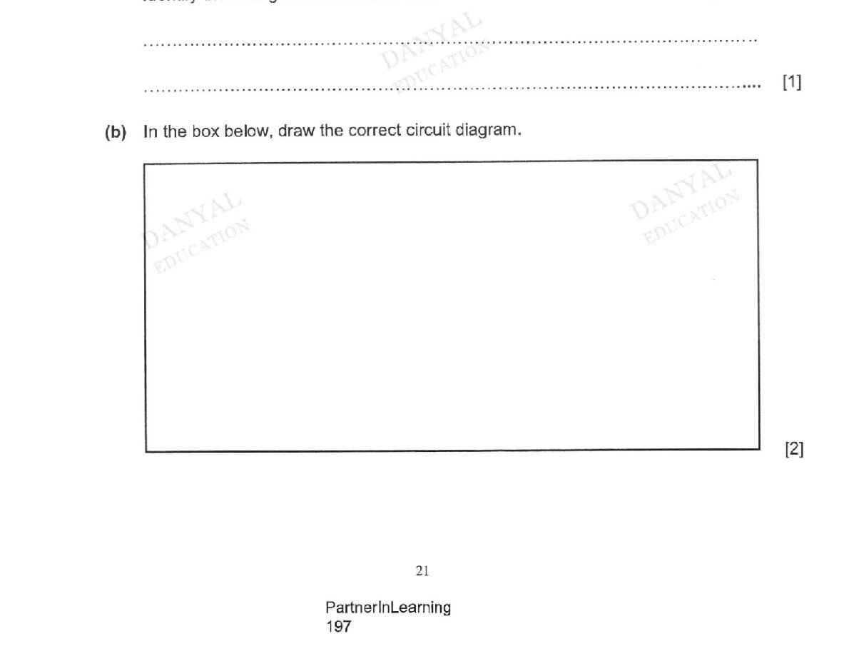 Diagram for question (c)